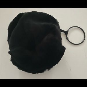 Vintage Black Fox Fur Children’s or Jrs Muff